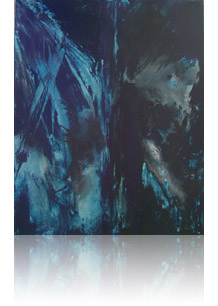 Bleu de prusse n° 2-1 :: oct 2007 :: 81 x 65 :: techniques mixtes: acrylique, encre, pigment (BP rabattu)