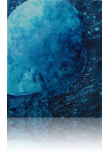 Bleu de Prusse n° 4-2 :: déc 2007 :: 81 x 65 :: techniques mixtes: acrylique, encre, modeling paste