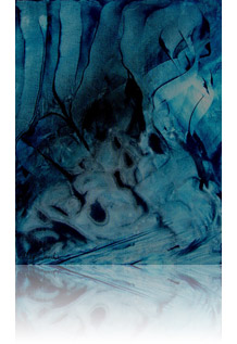 Bleu de prusse Forêt ::fév 2008 :: 81 x 65 :: techniques mixtes: acrylique, encre
