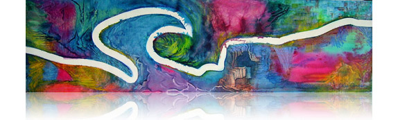 électrOcardiogramme # 7 :: mars 09 :: 53 x 198 :: techniques mixtes sur papier marouflé sur toile: acrylique, pastel à l'huile, pigment ::