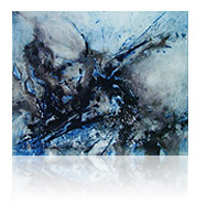 Variation # 1024-1 :: sept 10 :: 38 x 46 :: pigment et encre de chine sur toile ::