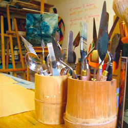 image de l'atelier d'AlexSandra Delaporte